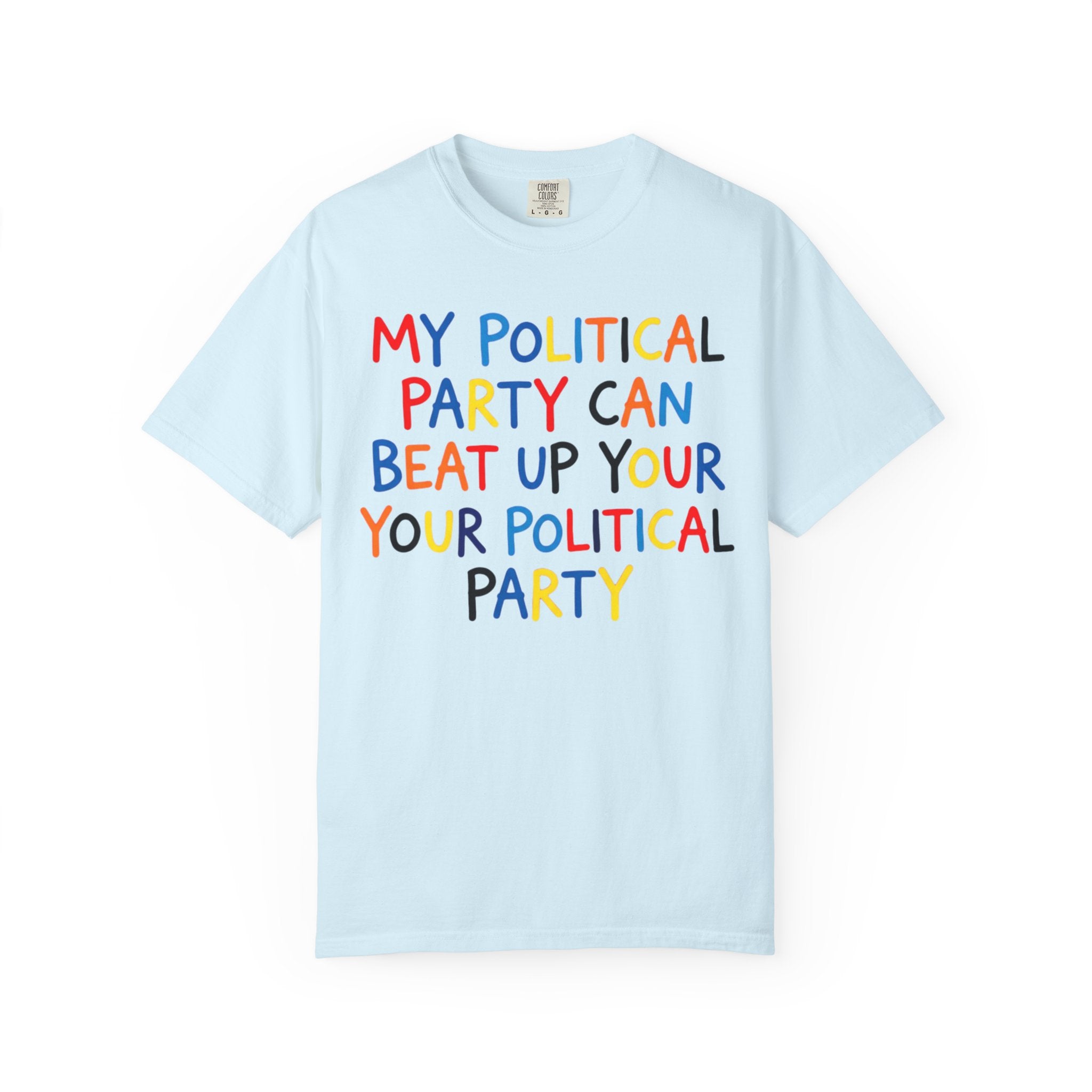 "Political Parties" Unisex Garment-Dyed Tee