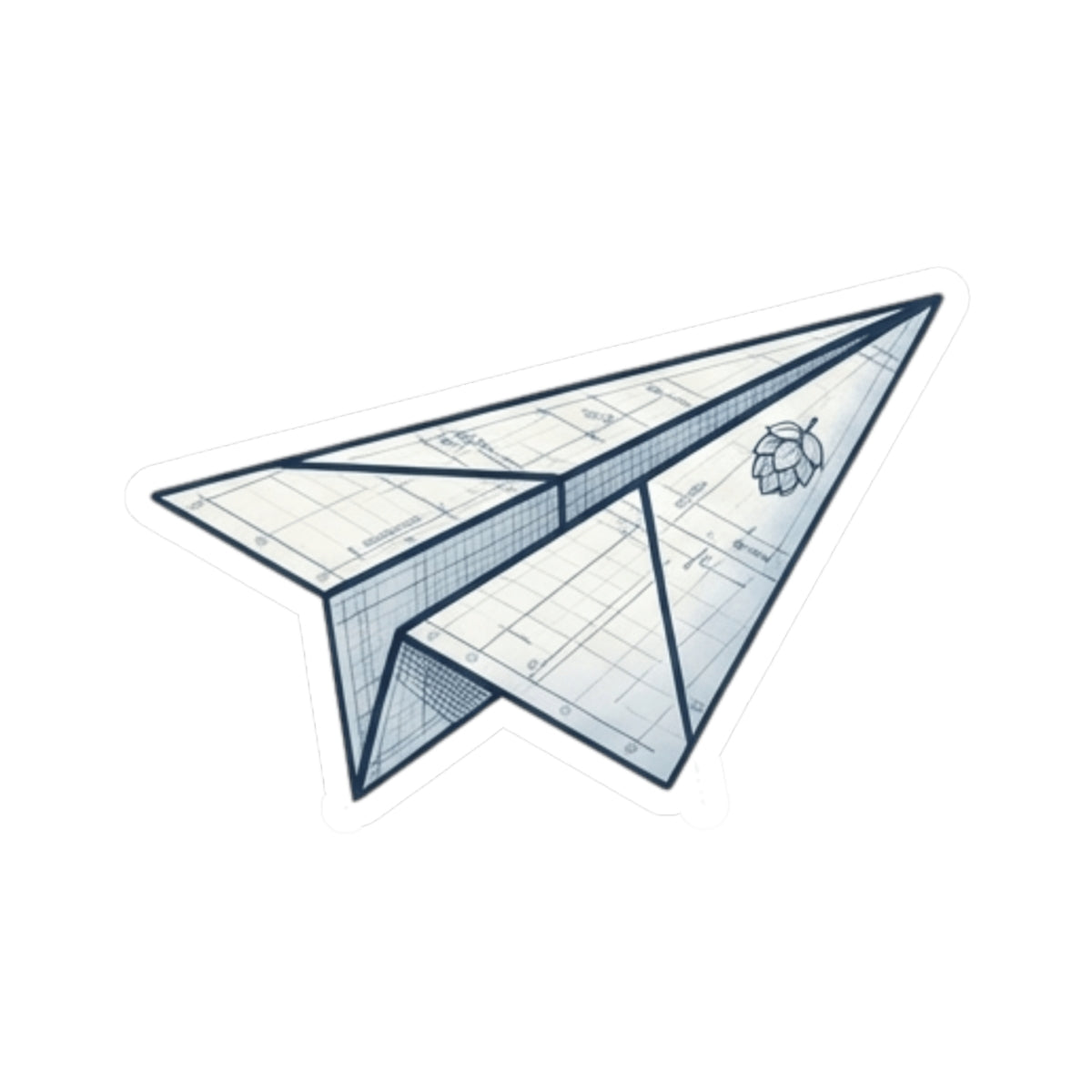 "Paper Plane Porterhouse" Sticker