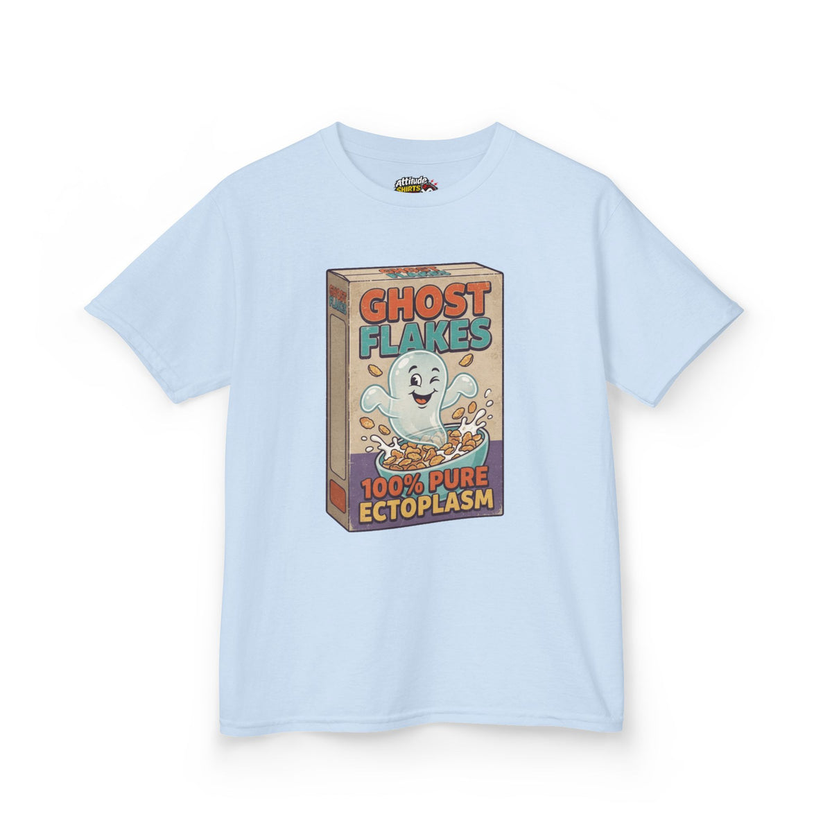 Color: Light Blue | Ghost Flakes Kids Tee