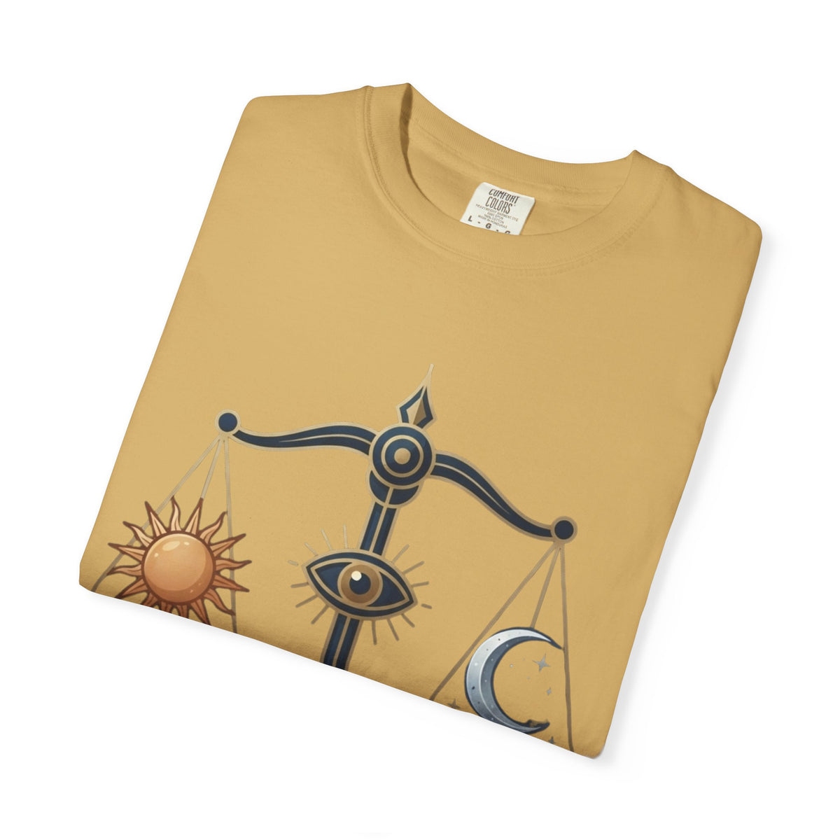 "Libra The Balanced Scales" Unisex Garment-Dyed Tee