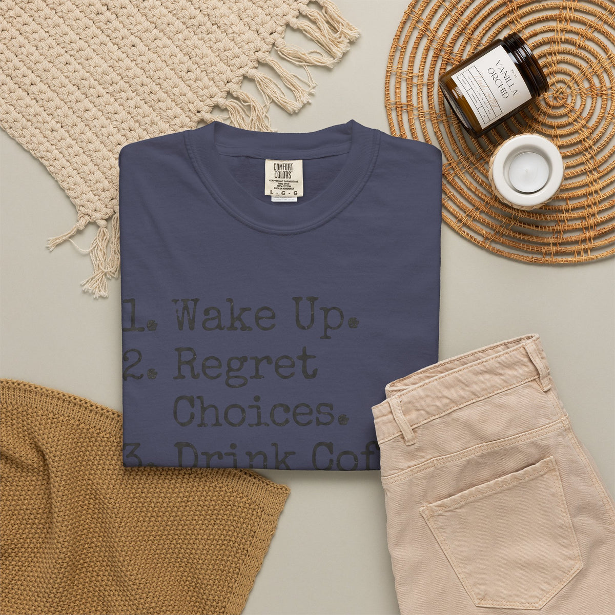 "Daily Schedule Asset" Unisex Garment-Dyed Tee
