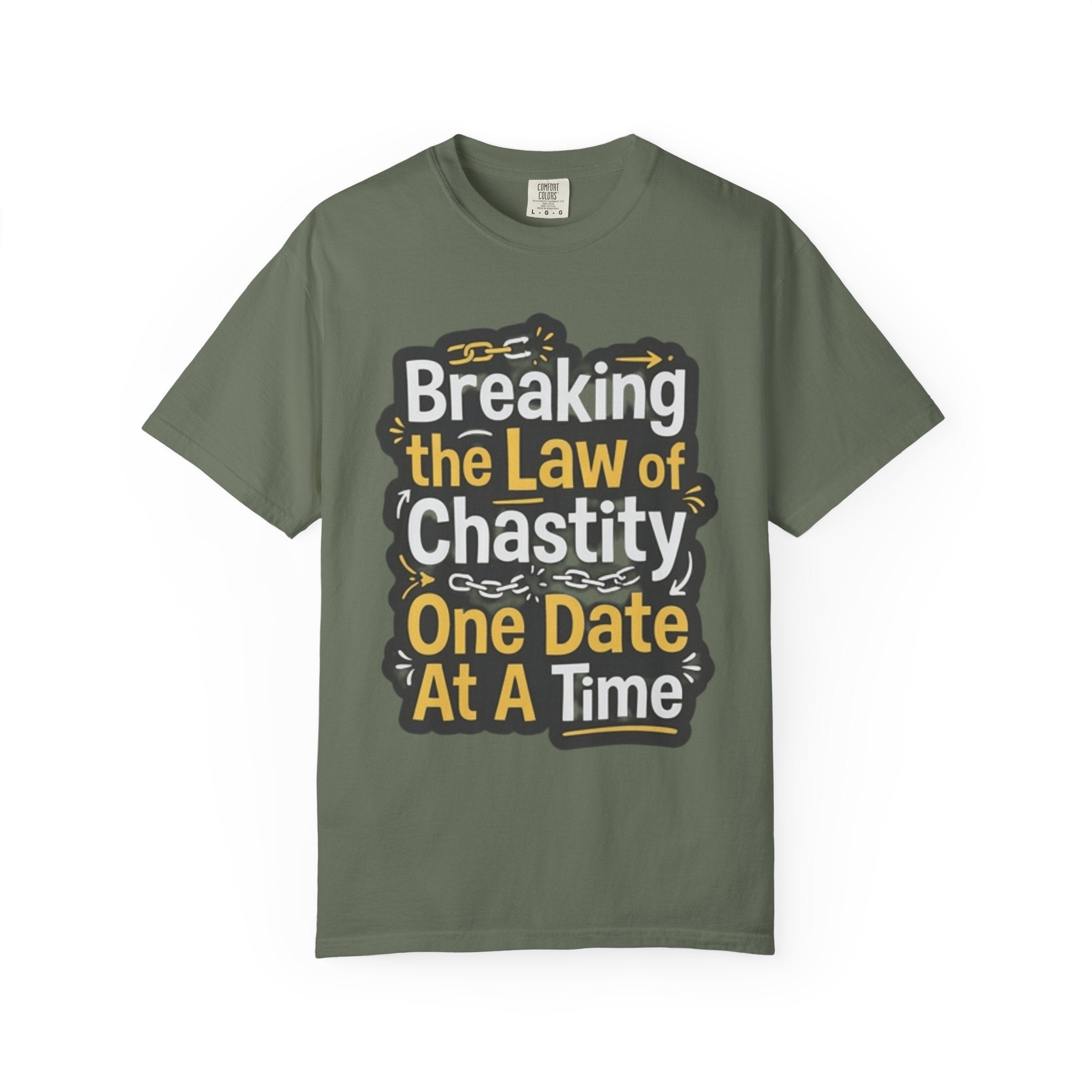 "Breaking the Law of Chastity" Unisex Garment-Dyed Tee