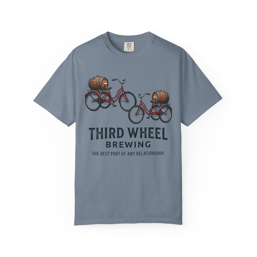 "Third Wheel Brewing" Unisex Garment-Dyed Tee