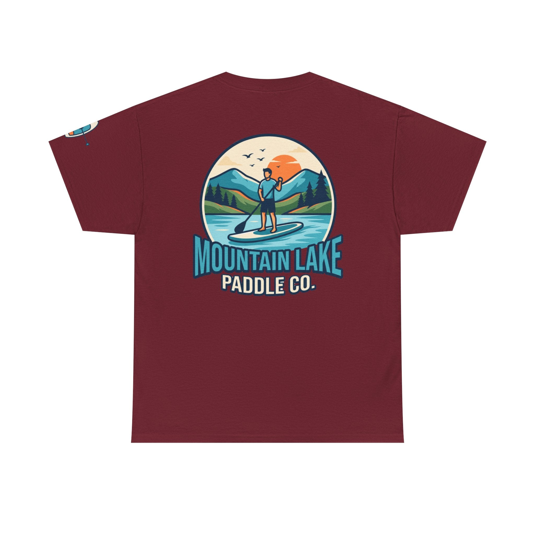 "Mountain Lake Paddle Board" Premium Graphic Tee