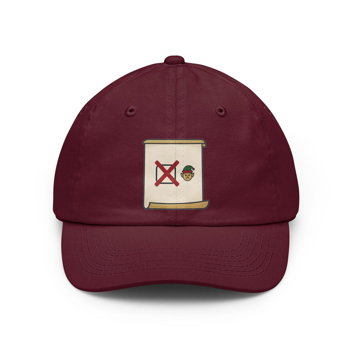 Color: Maroon | Checking It Twice Dad Hat