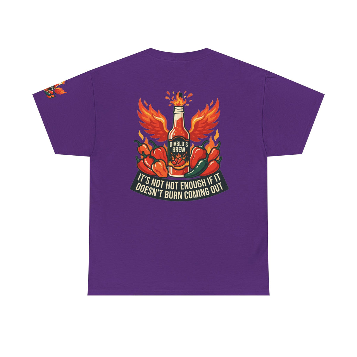 Color: Purple | Burns Coming Out Premium Graphic Tee