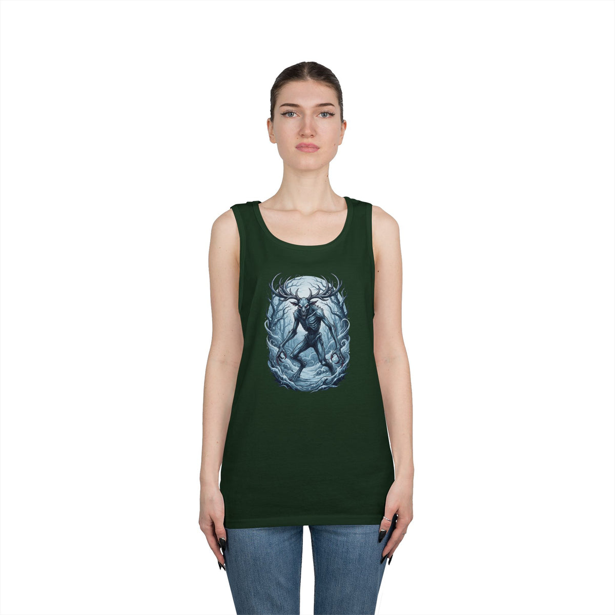 Color: Forest Green | Wendigo (Algonquian Folklore) Tank Top
