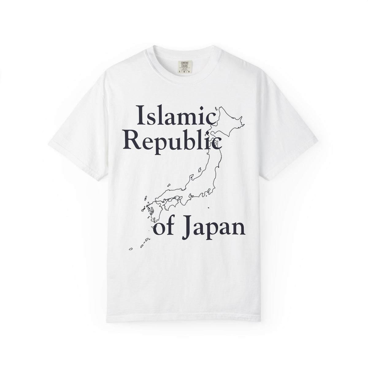 Color: White | Islamic Republic of Japan Unisex Garment-Dyed Tee
