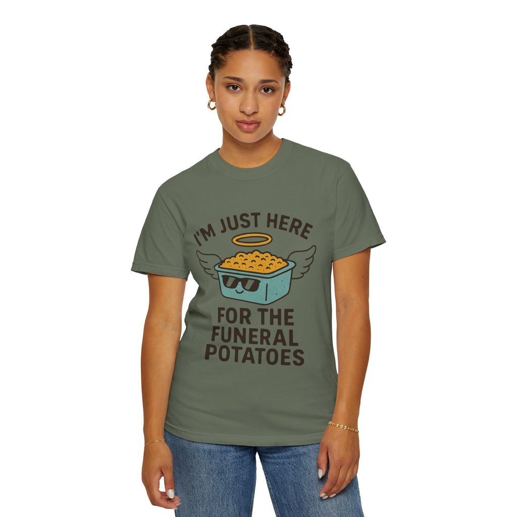 "Funeral Potatoes" Unisex Garment-Dyed T-shirt