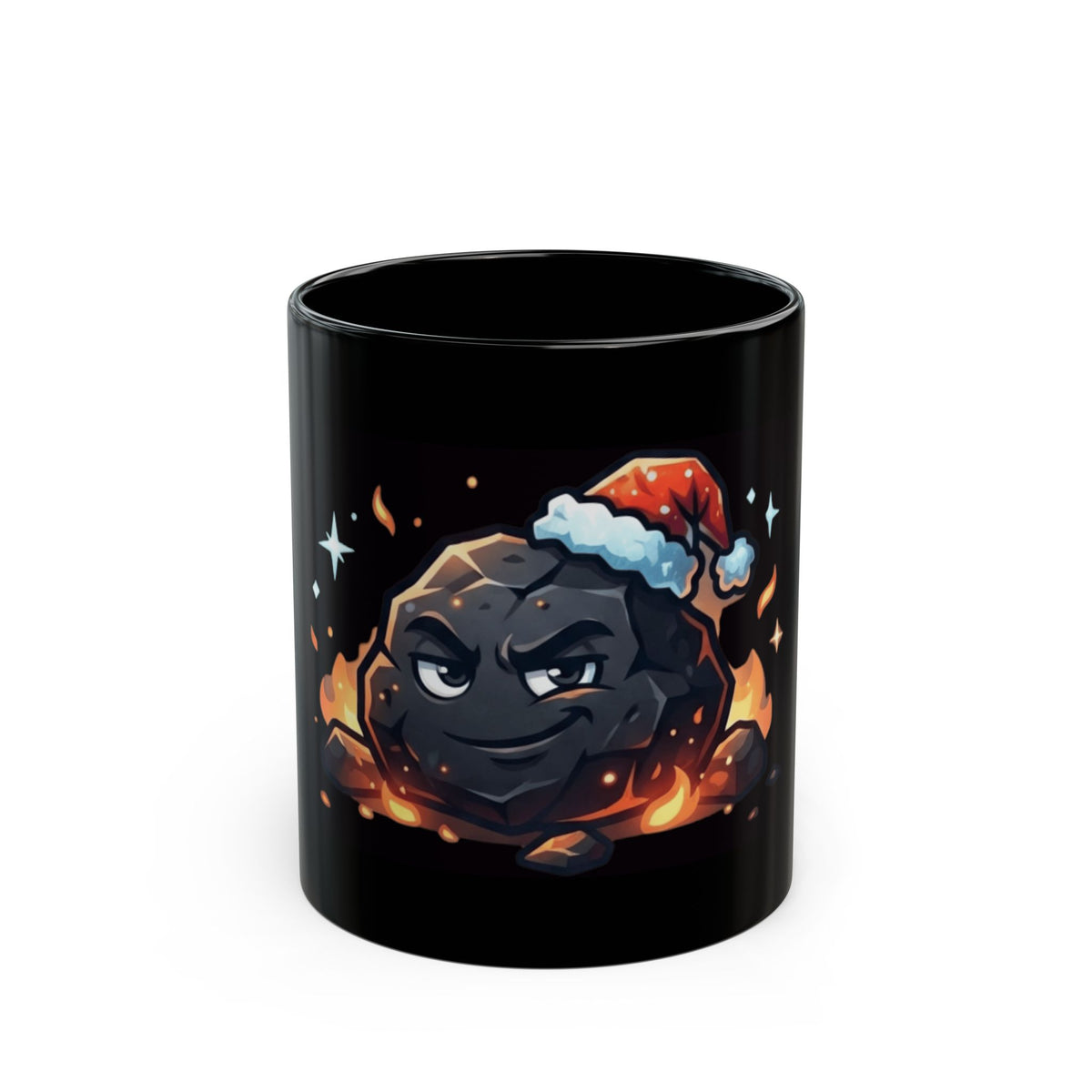 "Nice List Nominee" Black Ceramic Mug — Graphic