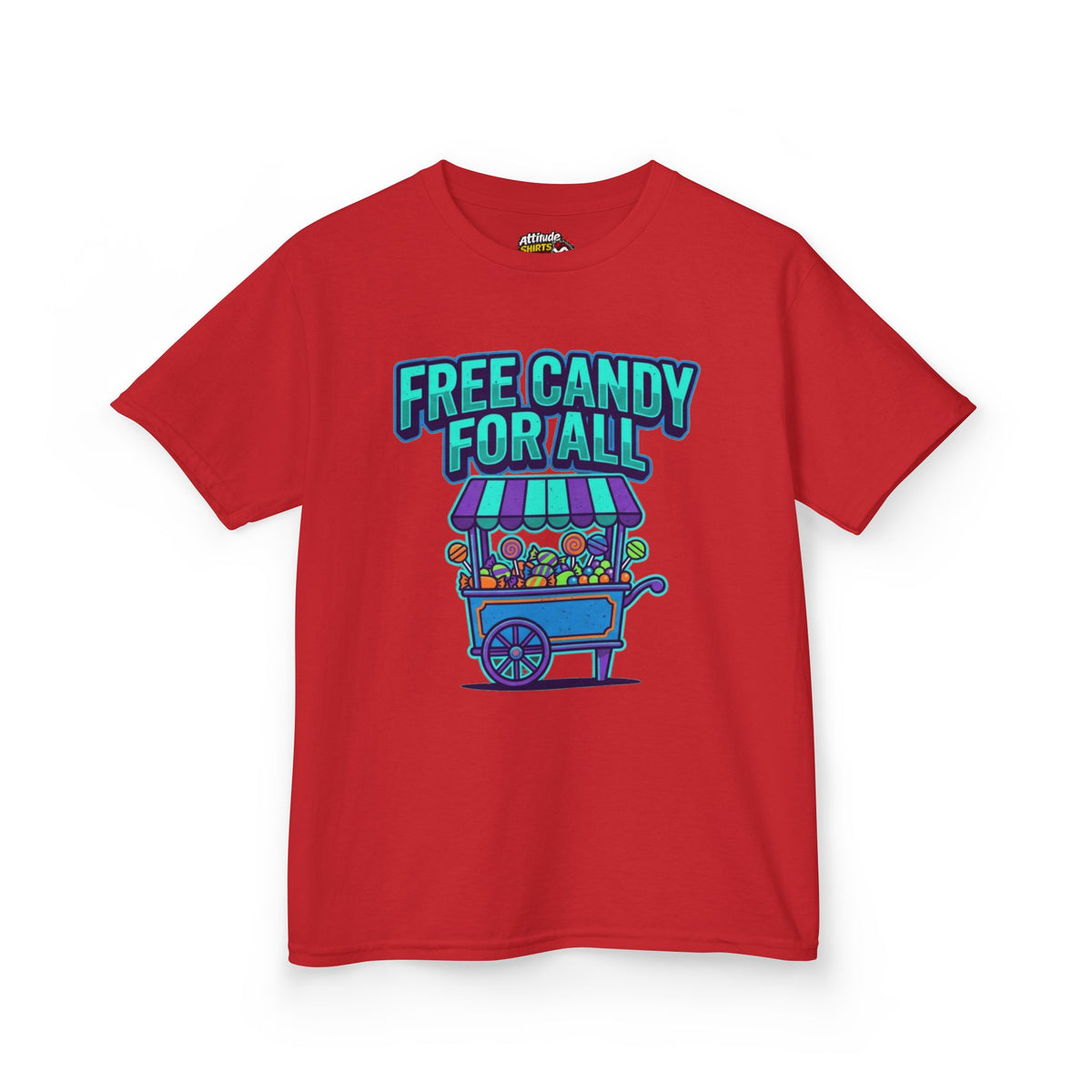 Color: Red | Free Candy For All Kids Tee