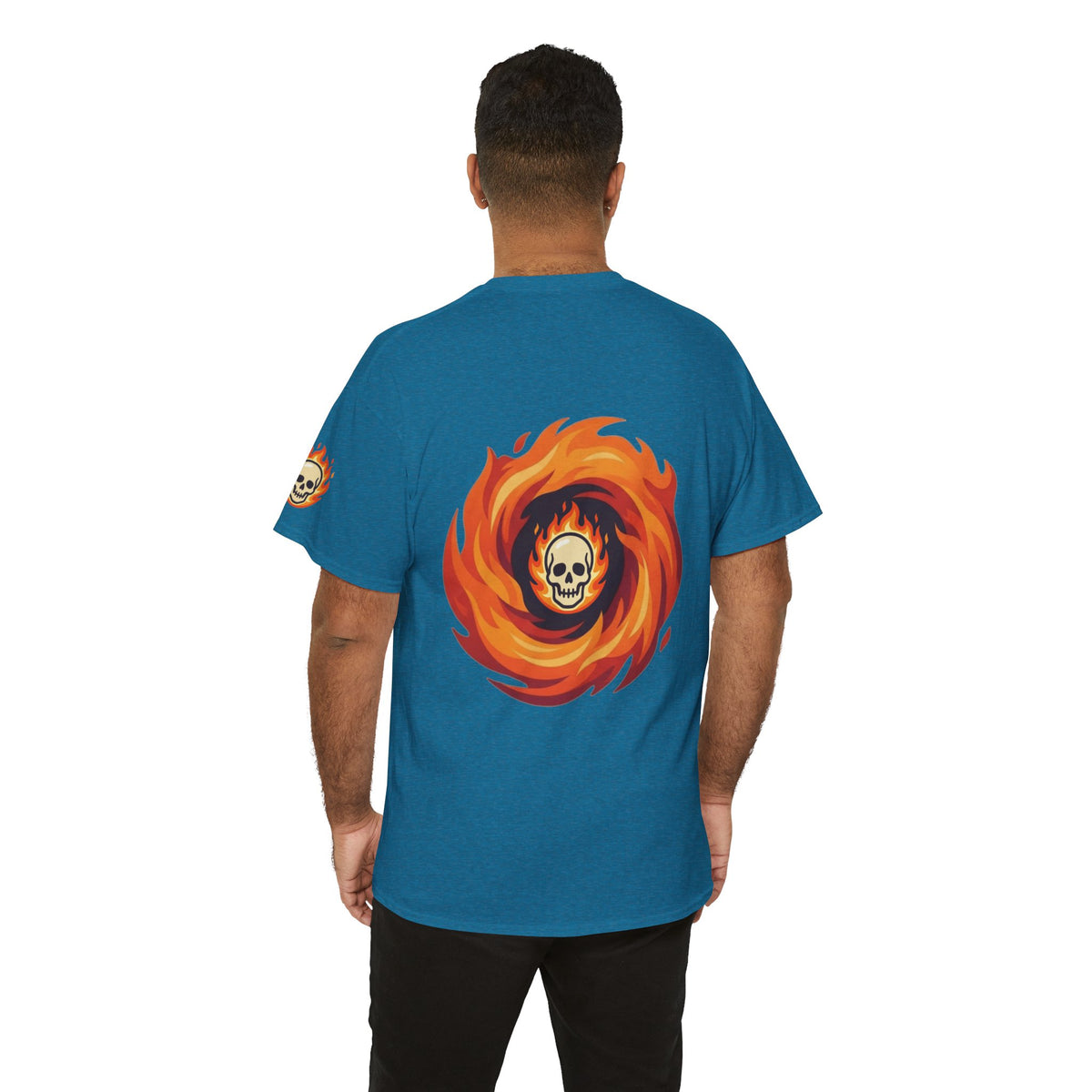 Color: Antique Sapphire | Hellfire Premium Graphic Tee