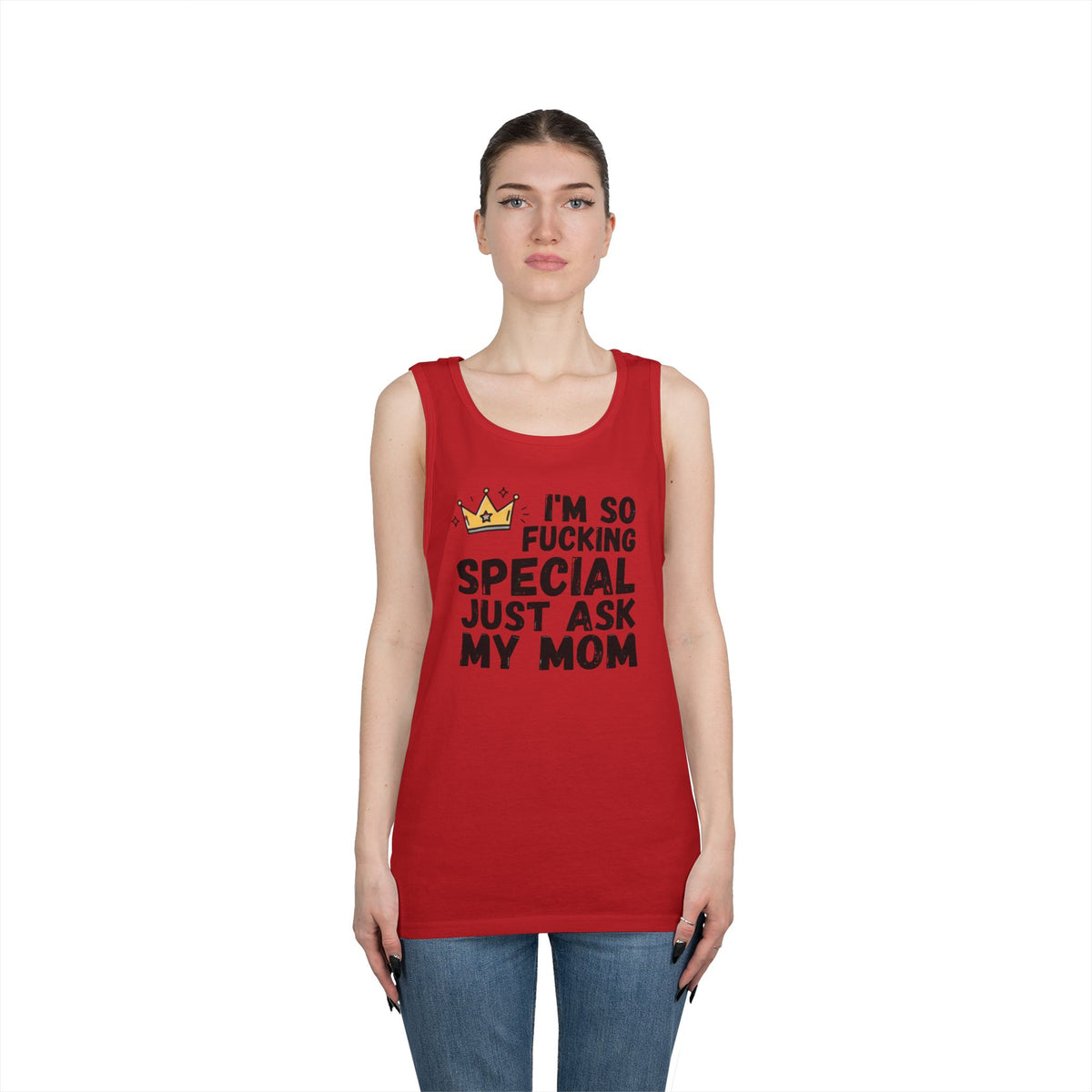 Color: Red | I'm Fucking Special Tank Top