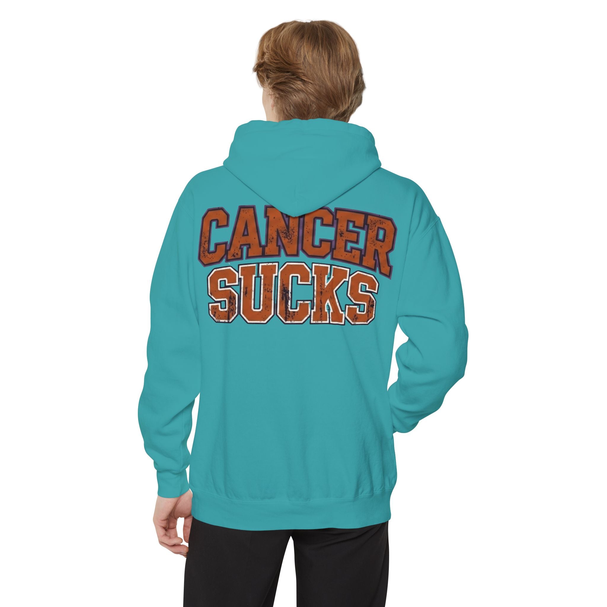 "Cancer Sucks" Garment-Dyed Hoodie