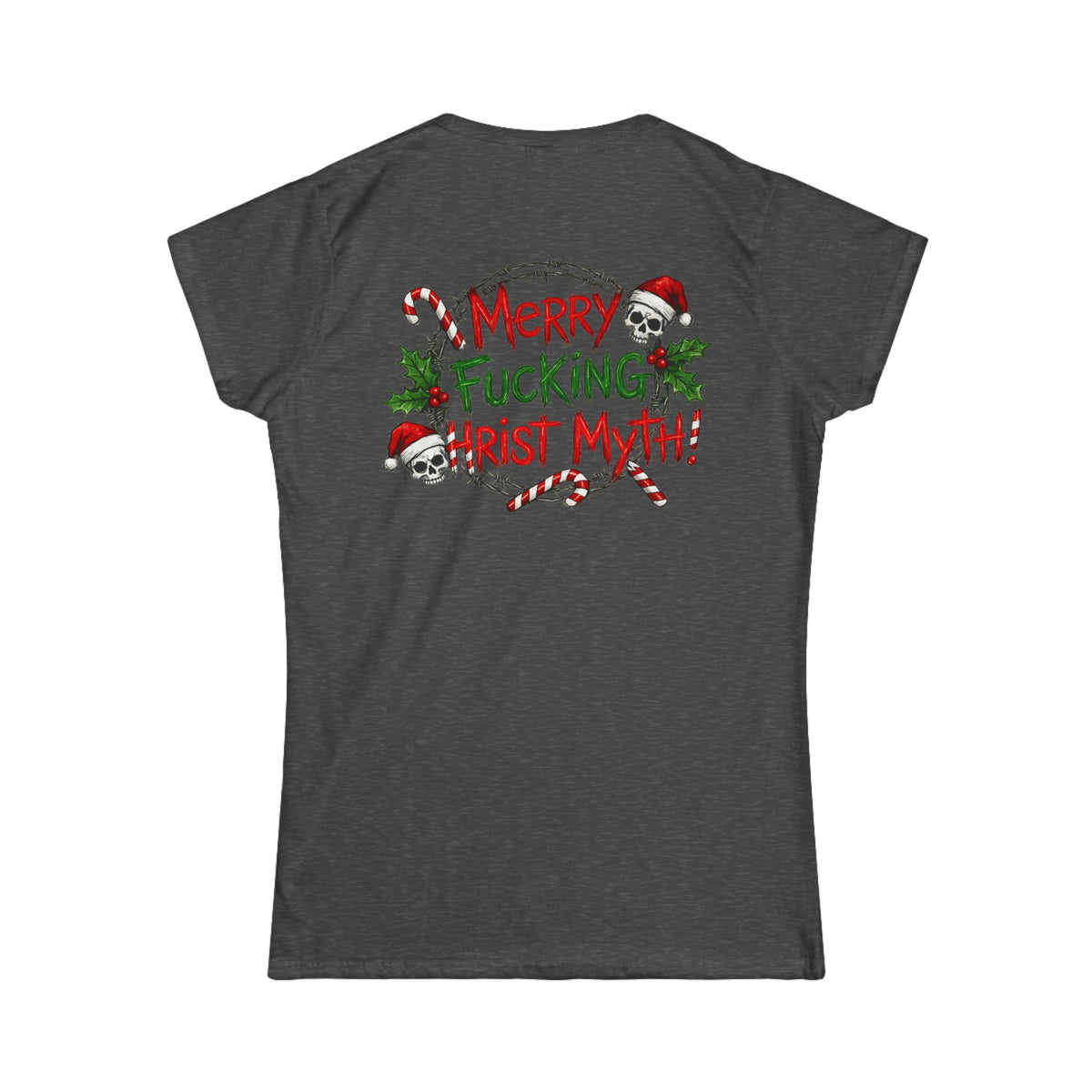 Color: Dark Heather | MF Christ Myth Women's Tee