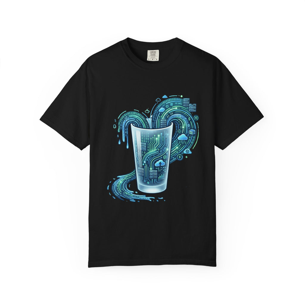 "Glass of Data" Unisex Garment-Dyed T-shirt