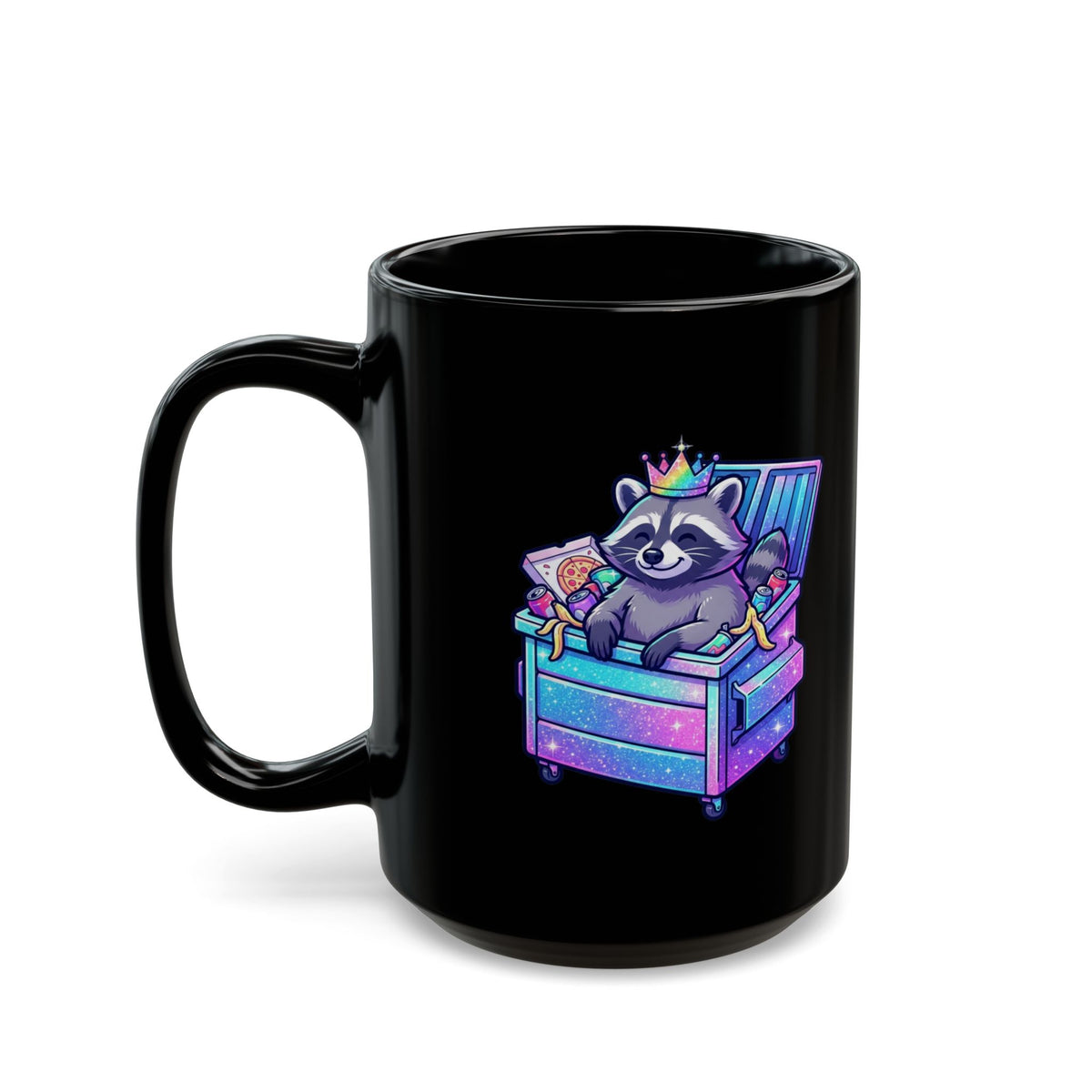 "Top Tier Trash" Black Ceramic Mug — Graphic