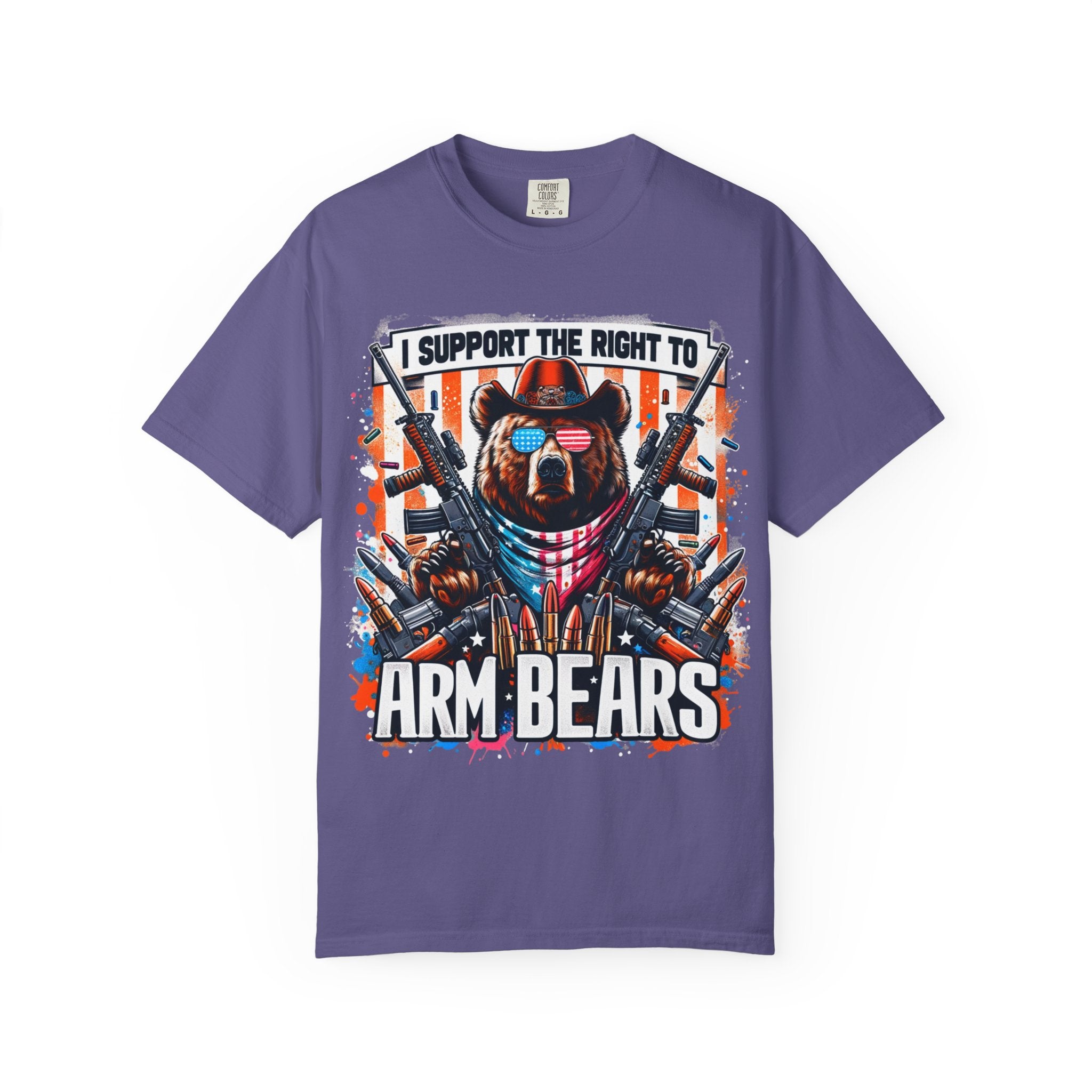 "The Right to Arm Bears" Unisex Garment-Dyed T-shirt