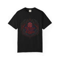 "His Grace is Sufficient Gothic T-Shirt" Unisex Garment-Dyed T-shirt