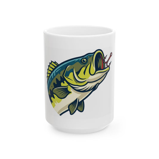 "Jerk Until She Swallows" White Ceramic Mug — Graphic