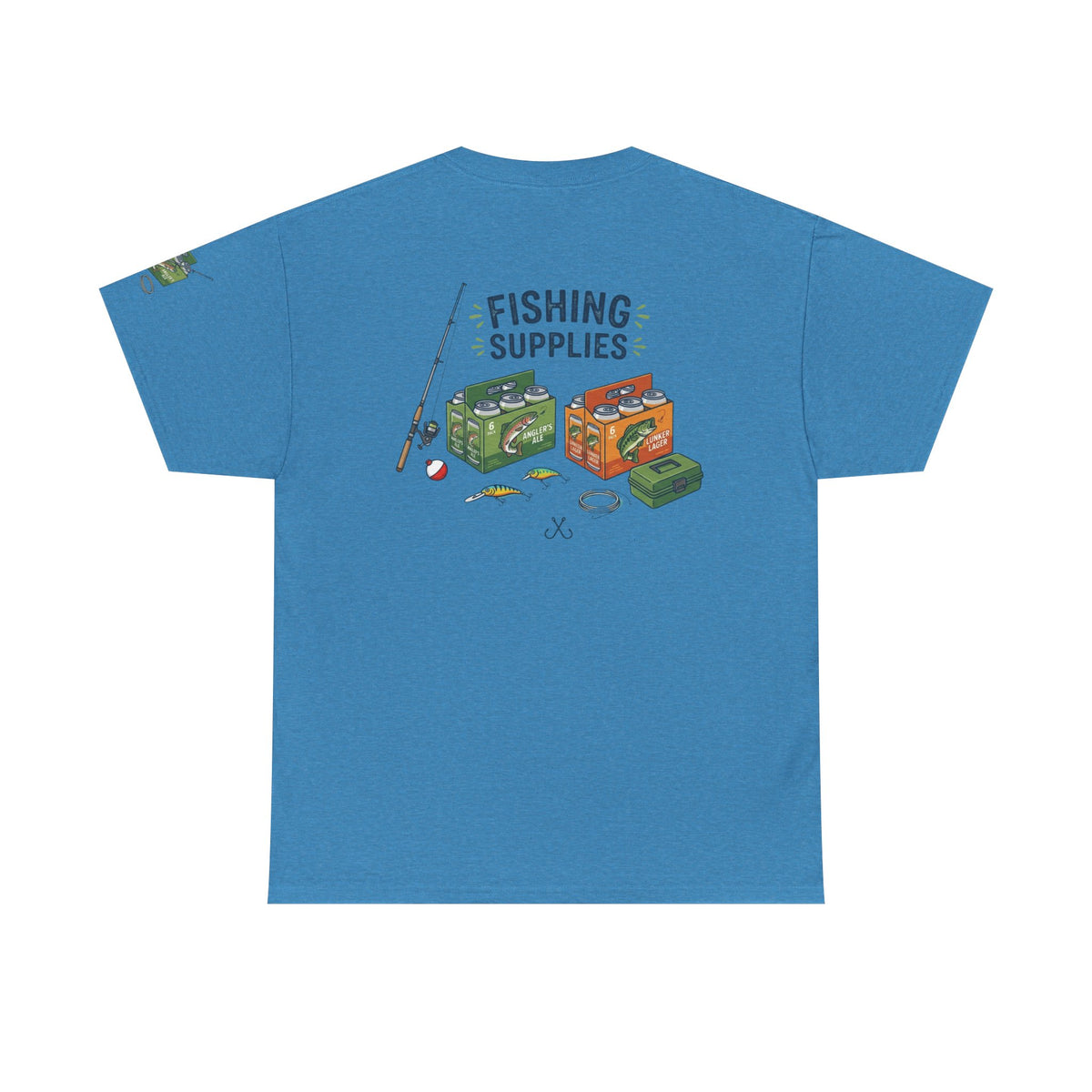 Color: Heather Sapphire | Fishing Supplies Premium Graphic Tee