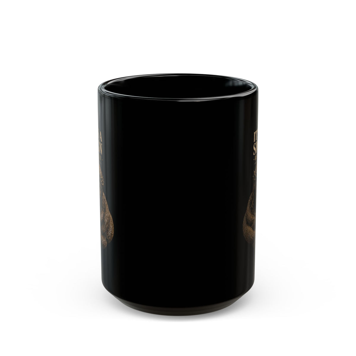 "Good Book Series It's a Sign - Really" Black Ceramic Mug