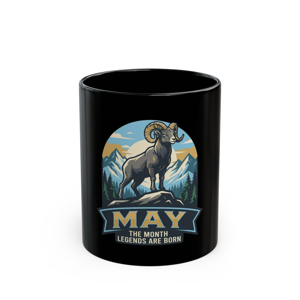 "May Legend" Black Ceramic Mug