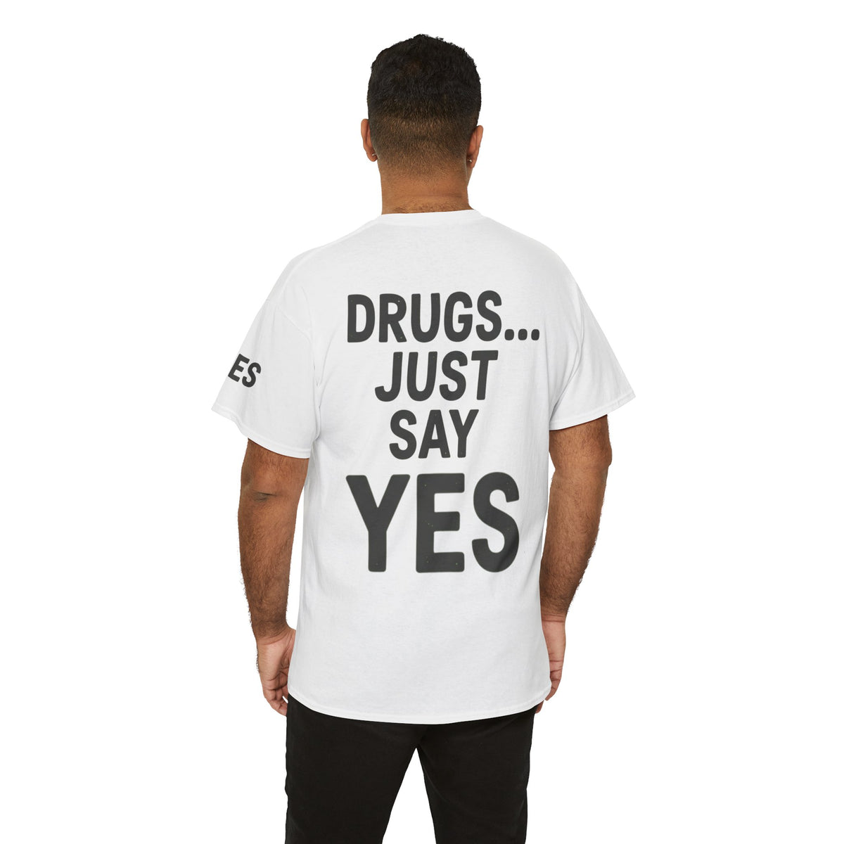 Color: White | Just Say Yes Premium Graphic Tee
