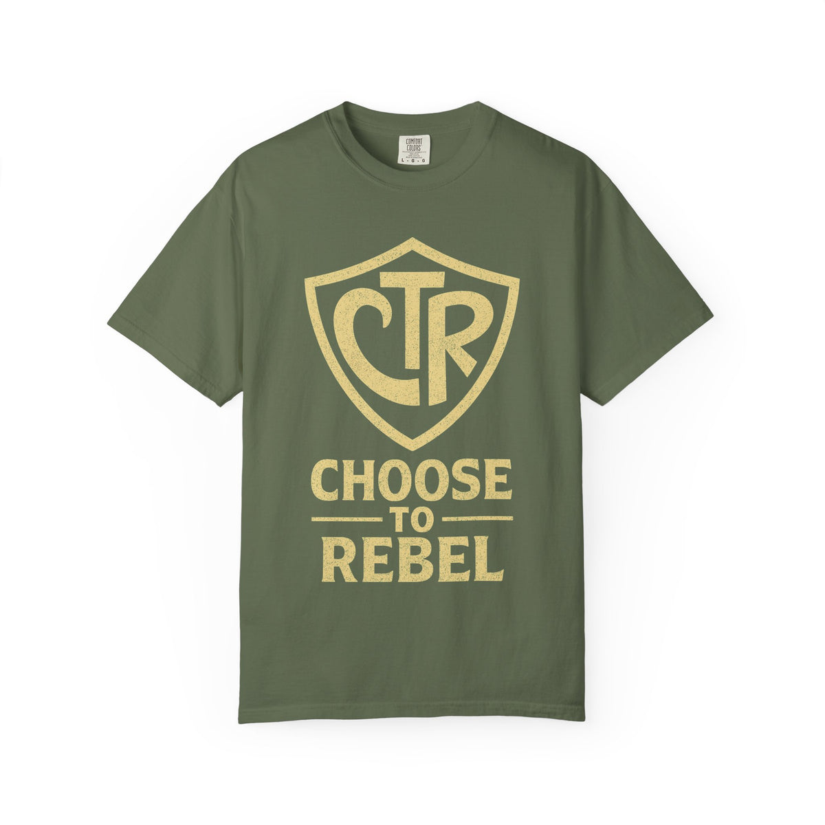 Color: Sage | CTR: Choose to Rebel Unisex Garment-Dyed T-shirt