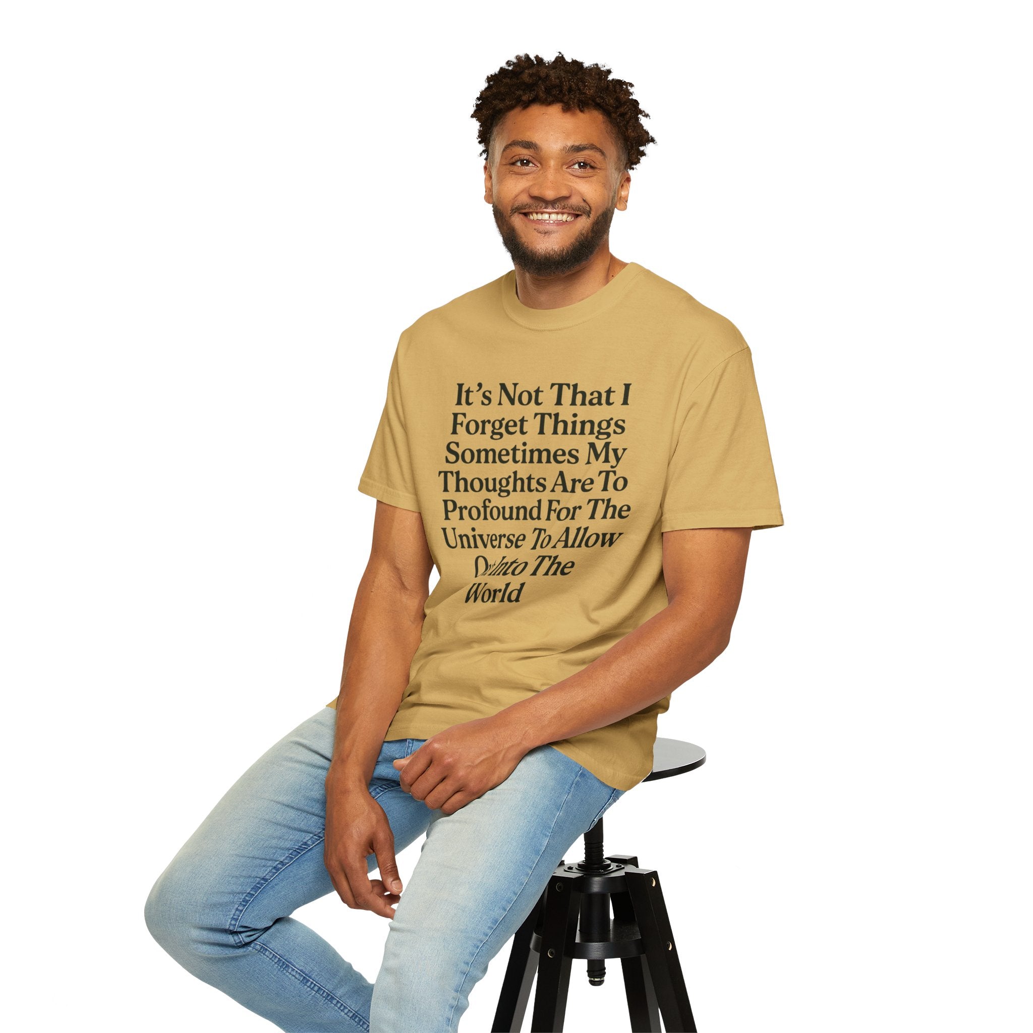 "Profound Thoughts 5" Unisex Garment-Dyed T-shirt