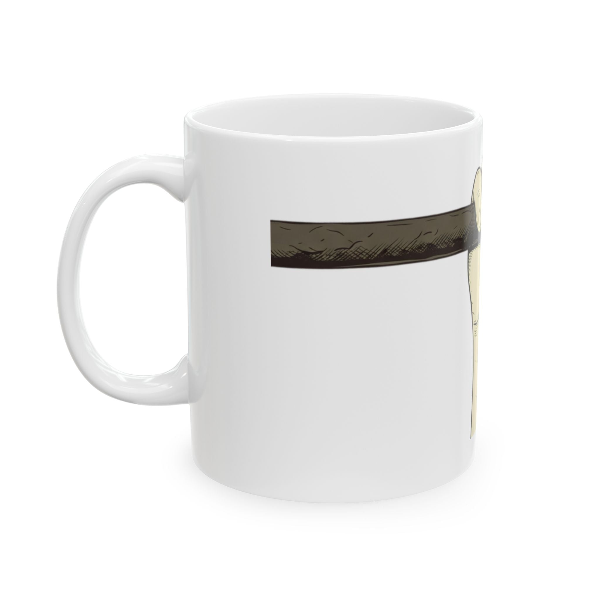 "Hold to the Rod" White Ceramic Mug — Graphic