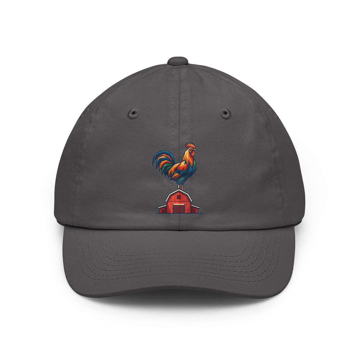 Color: Charcoal | Barnyard Rooster Dad Hat