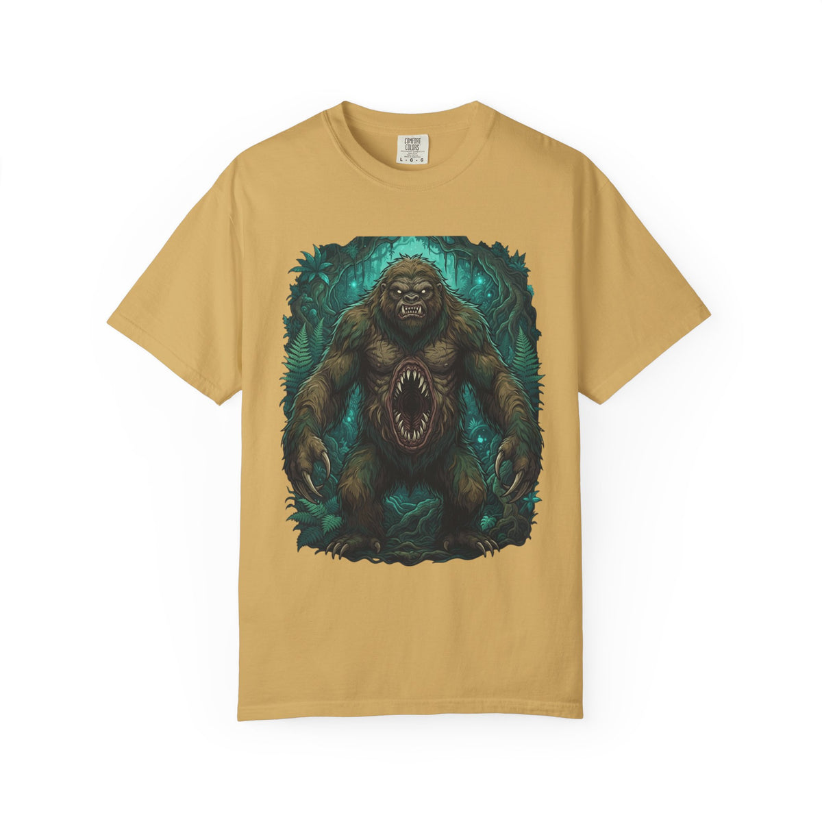Color: Mustard | Mapinguari (Amazon Rainforest) Unisex Garment-Dyed Tee