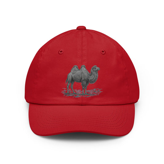 Color: Red | Pencil Sketch Art Camel Dad Hat