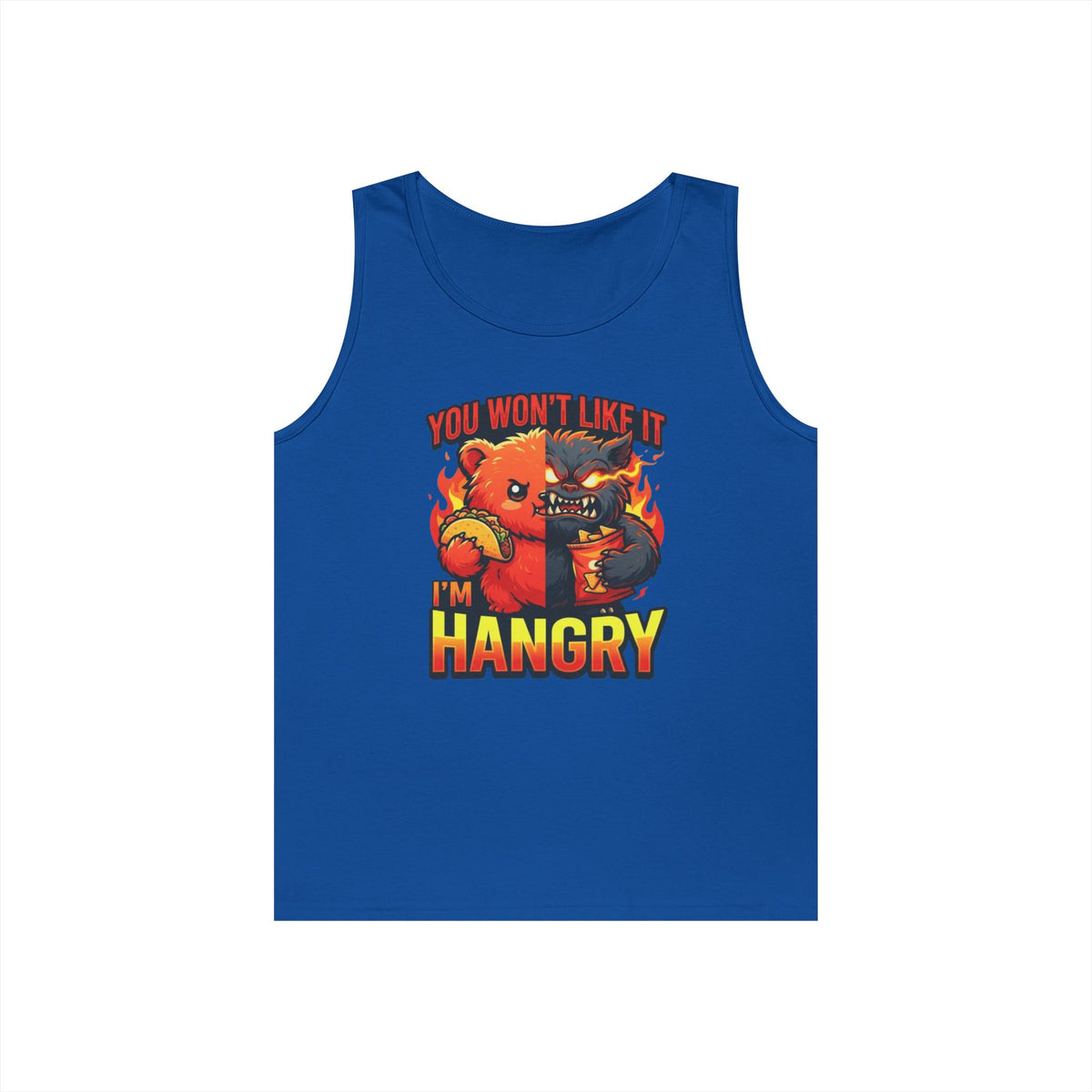 Color: Royal | You Won't Like It I'm Hangry Tank Top