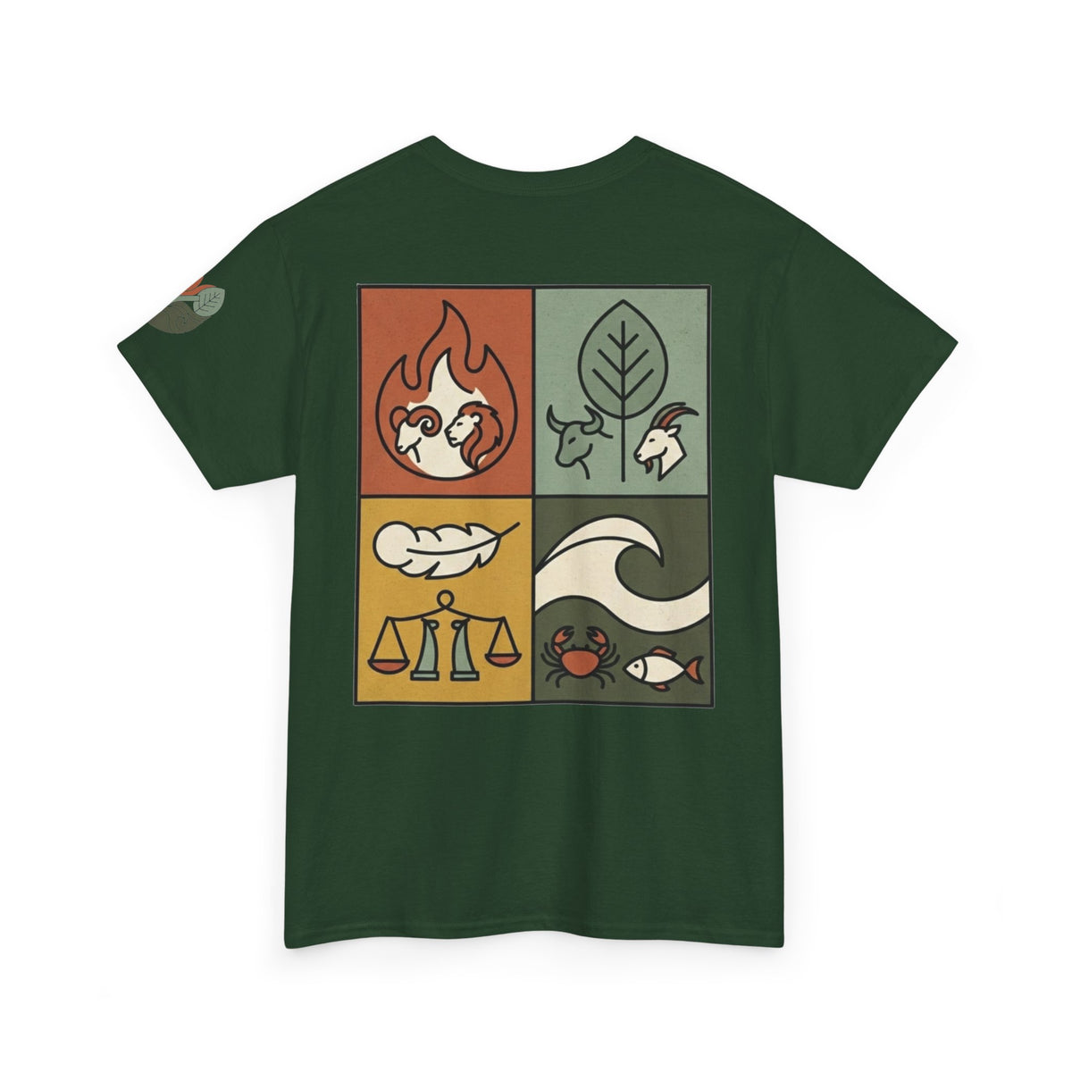 "Four Elements- Fire, Earth, Air, Water" Premium Graphic Tee