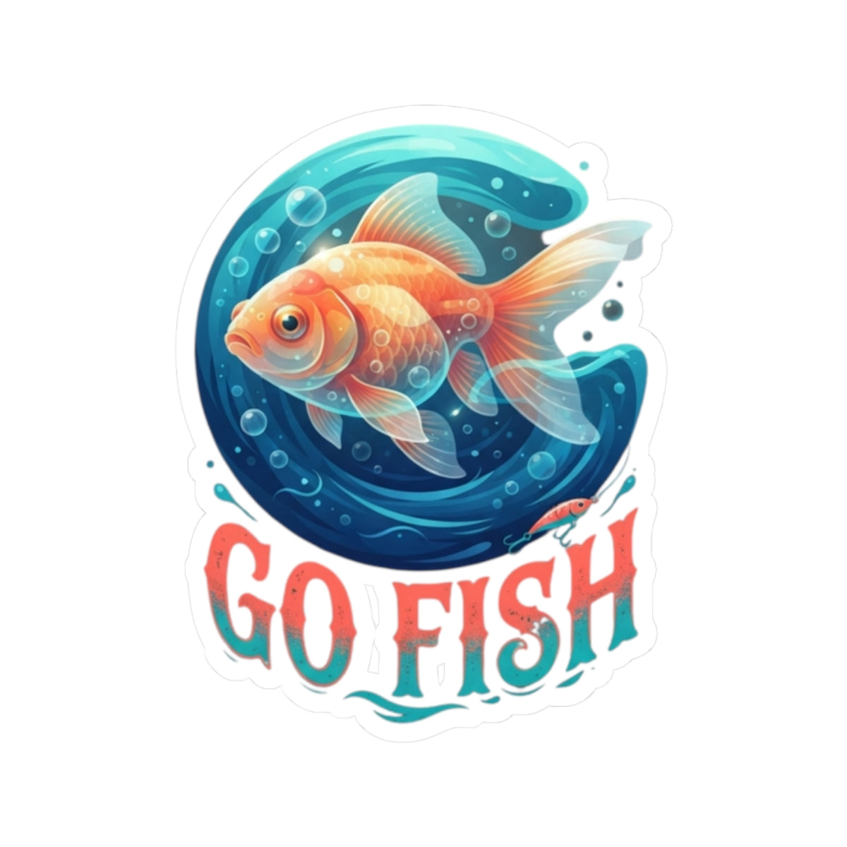 "Go Fish" Sticker — Main