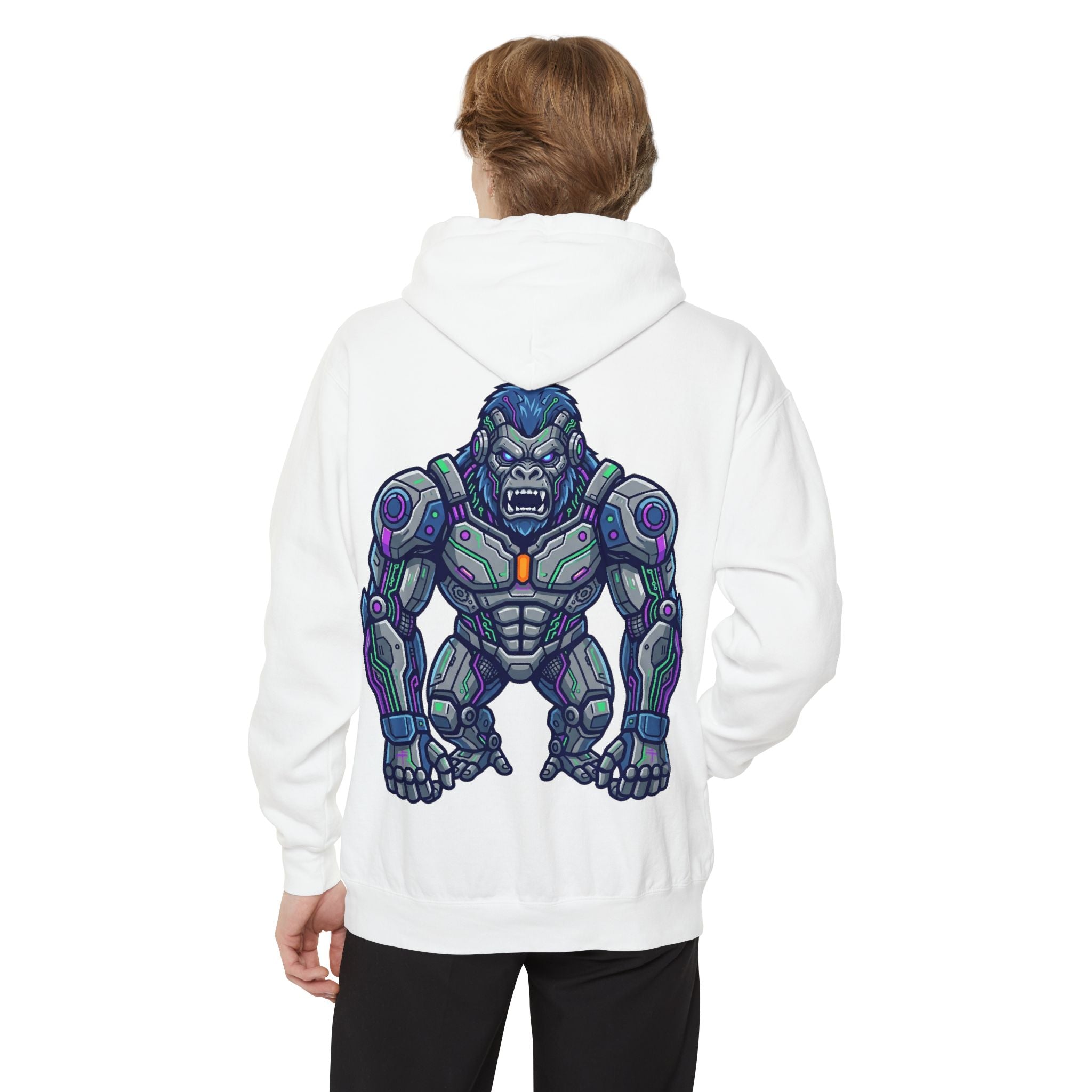 "Cyber Gorilla" Garment-Dyed Hoodie