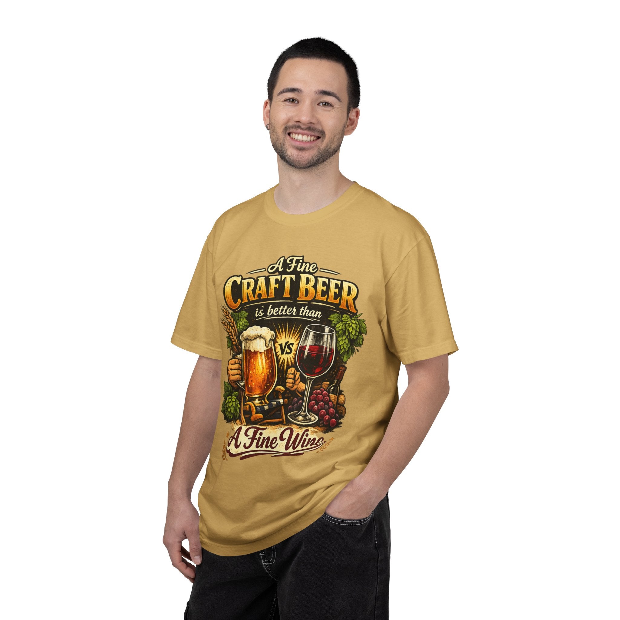 "Craft Beer Better Than Wine" Unisex Garment-Dyed Tee