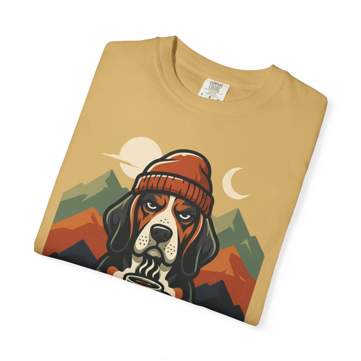 Resting Camping Face Unisex Garment-Dyed Tee