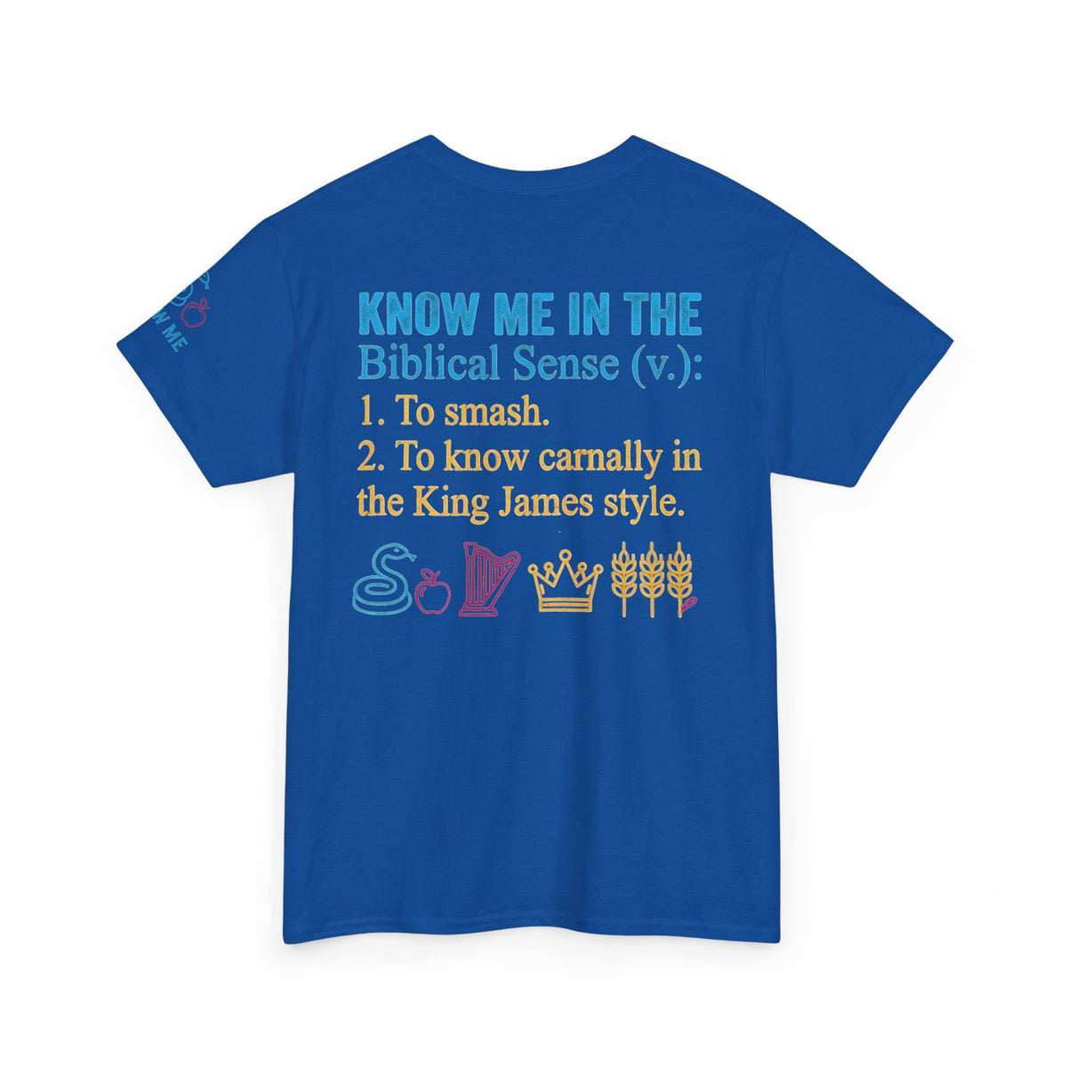 "Good Book Series Know Me In The Biblical Sense" Premium Graphic Tee