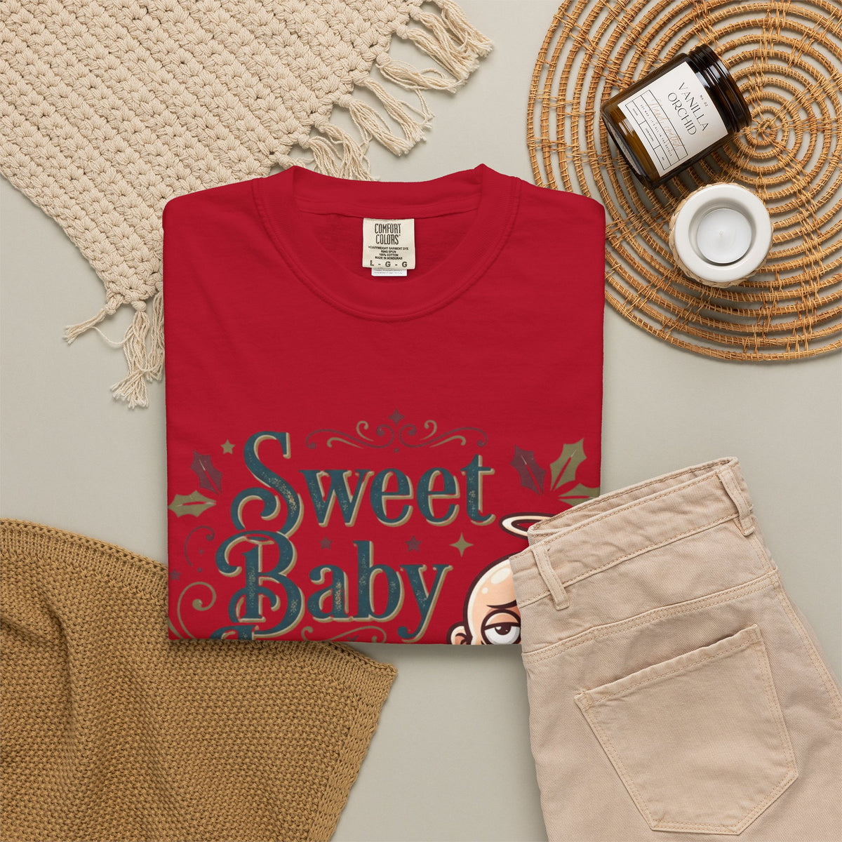 "Sweet Baby Jesus" Unisex Garment-Dyed Tee