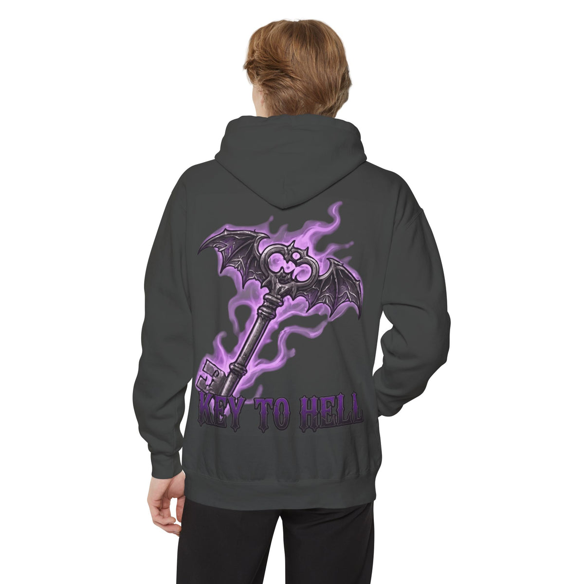 Color: Pepper | Skeleton Key Garment-Dyed Hoodie