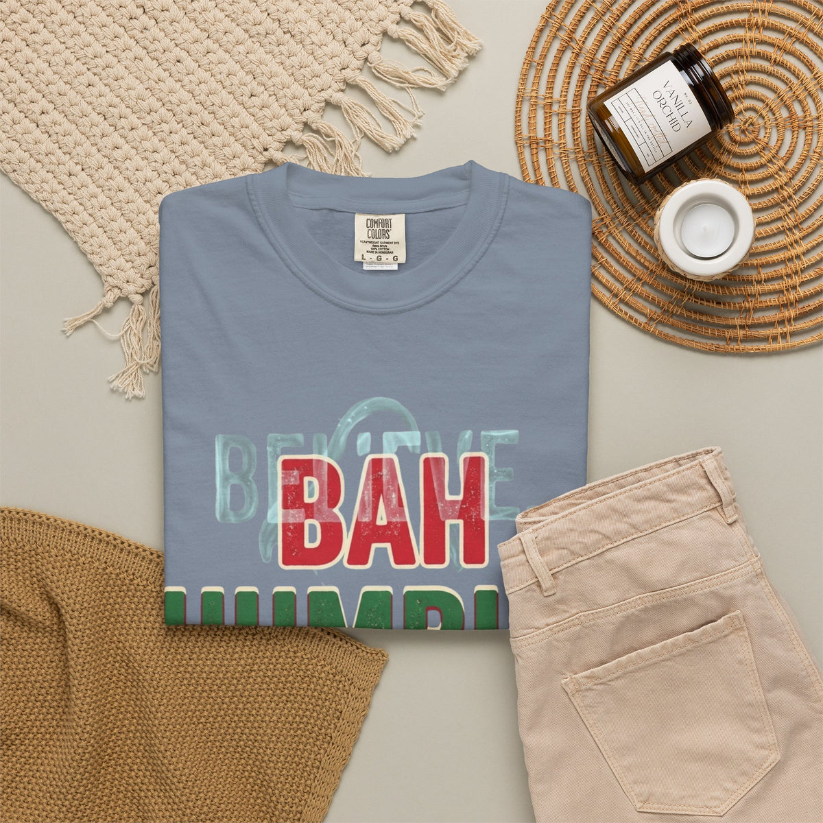 "Bah Humburg" Unisex Garment-Dyed Tee