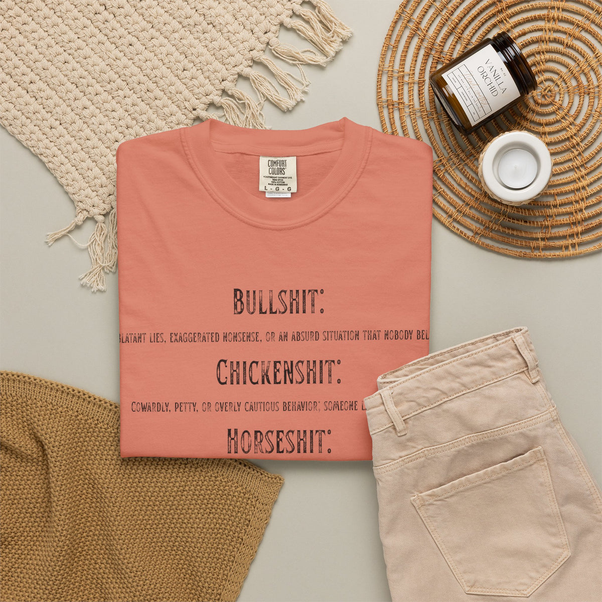 "Types of Shit" Unisex Garment-Dyed Tee