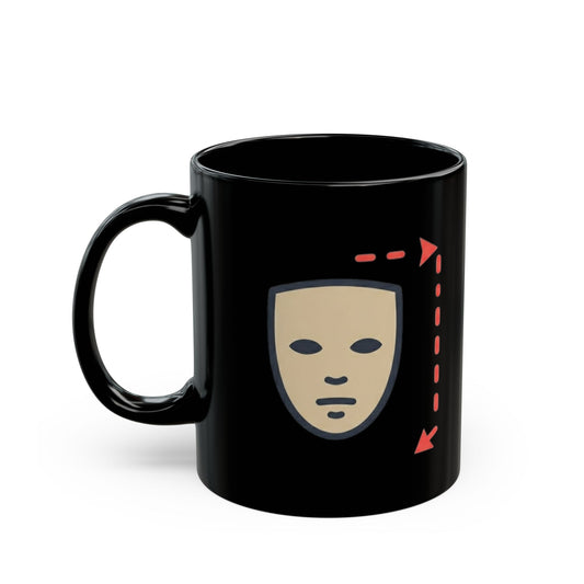 "Instructions Unclear" Black Ceramic Mug — Graphic