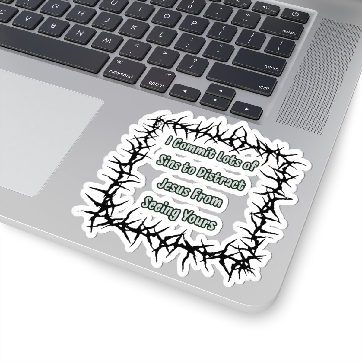 "Distract Jesus" Sticker — Main