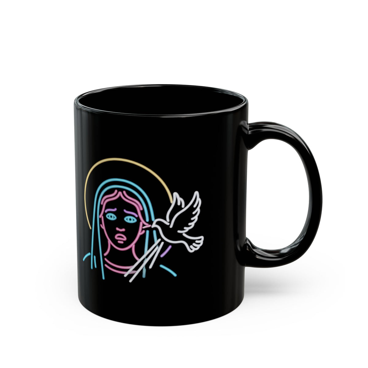 "Good Book Series MILF" Black Ceramic Mug — Graphic