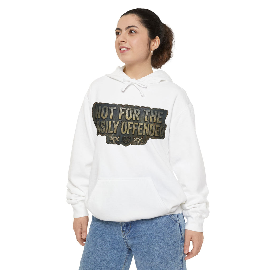 Fair Warning Label | Garment-Dyed Hoodie — AttitudeShirts