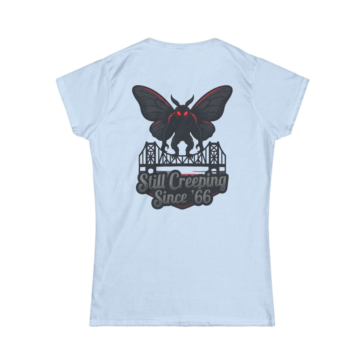 Color: Light Blue | Mothman (West Virginia, USA) Women's Tee